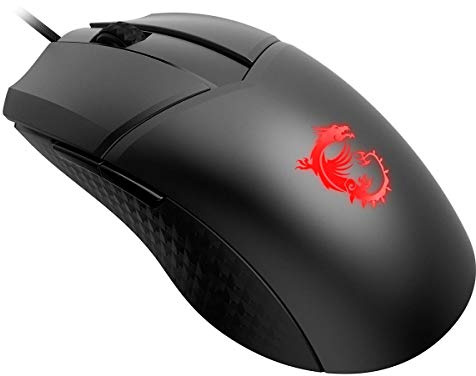 MSI Clutch GM41 - Ratón Ligero para Juegos, 16.000 dpi, interruptores Omron de 60 m, luz mística RGB, 6 Botones programables, PC/Mac