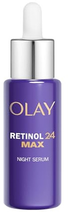 Olay Retinol 24 MAX Night Face Serum, 40 ml | Mit +40% Glycerin Anti-Aging: glättet, erneuert, MAX hydratisiert (*vs Retinol24 Nachtserum)