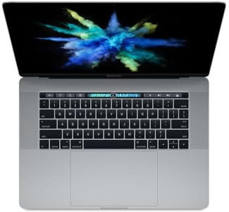 2017 Apple MacBook Pro Touch Bar with Intel 2.8 GHz Core i7 (15-inch, 16GB RAM, 256GB SSD Storage, Qwerty US) - Space Gray (Ricondizionato)