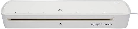 Amazon Basics Varmlamineringsmaskin för A3-format, inklusive 20 lamineringsfickor, vit