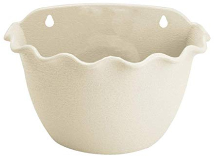 MERAXI Vasi da fiori appesi Vasi da fiori Vaso da fiori Vasi da fiori in resina fissati al muro per la decorazione del giardino domestico all'aperto per interni Beige Taglia L