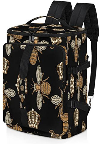 Golden Bee Sportrucksack für Damen und Herren, Bienen-Design, Seesack mit Schuhfach für Fitnessstudio, Reisen, Wandern, Rucksack, multi, Einheitsgröße, Sportlich