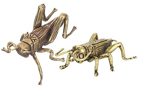 IWOWHERO 2stücke Miniatur Kakerlaken Figurinen Handgefertigte Tischdekoration Aus Messing Für Kreatives Crafting Und Stilvolle Büroschmuckstücke Für Schreibtisch Wohnräume Und