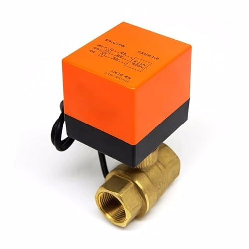 Klimaanlage Fußbodenheizung Teile Miniatur Elektrische Zweiwege Kugelhahn Drei Draht Zwei Steuerung Eine Steuerung Messing Wasserwärme(Dark Khaki)
