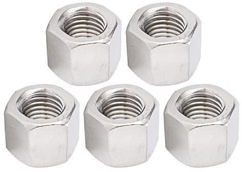 5 Stück M16 Edelstahl-Sechskant-Kupplungsmutter, 2-24-L21 Mm Länge, Korrosionsbeständiges, Robustes 6-Seiten-Kupplungsmutter-Set Für Bolzen, Maschinenschrauben, Gewindestangen