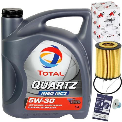 BandelOne enthält Ölfilter+Total MC3 5W30 Öl passend für Agila Astra G H Combo Corsa B C D
