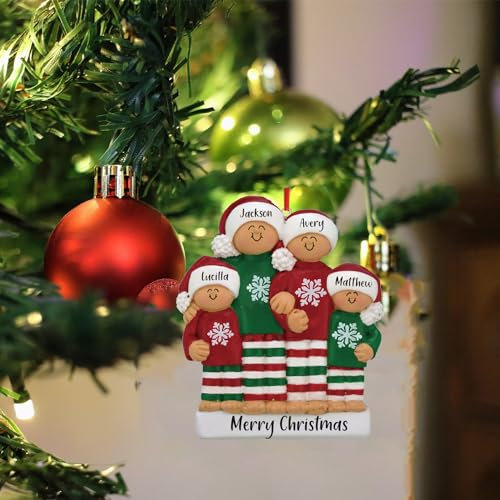 Kaululu Personalisierte Weihnachtsbaumschmuck mit Namen und Text,Weihnachtsanhänger Holz Christbaumschmuck Baumschmuck Weihnachten Deko 2024, Neujahrsgeschenke