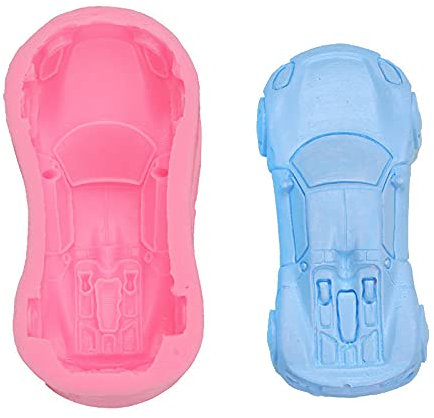 Moldes Tartas Silicona 2 Piezas De Molde De Silicona Con Forma De Coche Deportivo, Tarta De Chocolate, Helado, Mousse De Coche, Bandeja De Hielo Para Hornear