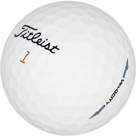 Titleist LostGolfBalls - 24 Velocity Golfbälle in nahezu neuwertigem Zustand, AAAA-Qualität, recycelte gebrauchte Golfbälle, günstige Golfbälle, Weiß