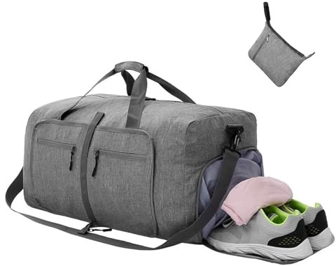 Sporttasche & Reisetasche für Damen und Herren - mit Schuhfach & Nassfach Kulturbeutel, Tasche für Sport, Fitness & Reisen - Trainingstasche, Gym Bag- Groß 65L