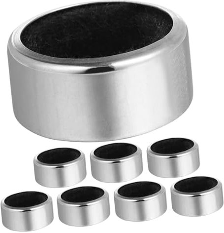 MOLUCKFU Wine Bottle with Sponge Leak-Proof Drip Stopper 8pcs Drip Collar Rings Stainless Steel to Absorb Dripping Wine and Keep Clean for Bar and Table Use