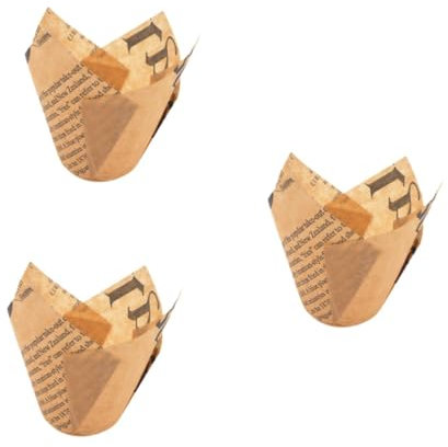 Amosfun 150 Pz Tazze Per Cupcake Bomboniere Pirottini Per Muffin Pirottini Per Cupcake a Tulipano Involucro Per Cupcake Involucri Per Cupcake a Tulipano Carta Per Muffin Golden
