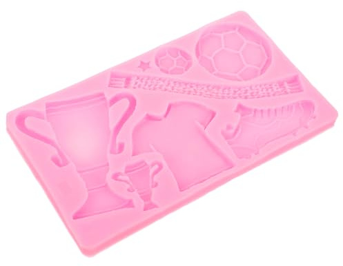 BELLIFFY Moules en Silicone pour Chocolat Ballon de Football 8 Cavités Souples Résistants la Chaleur pour Pâtisserie Décoration et Chocolat Maison