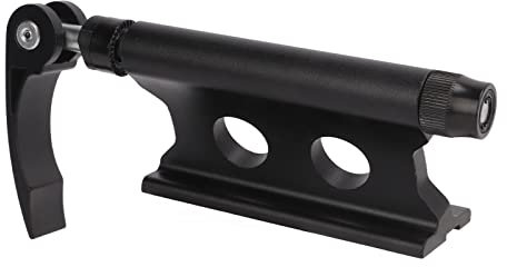Fahrradgabelhalterung, Schwarze Aluminiumlegierung, Fahrradblock, Gabelhalterung, Autodach-Fahrradträger mit Zubehörpaket Zur Befestigung des Fahrrads