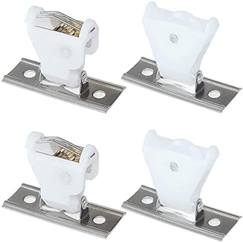 4Pcs DIY Roman Shade Kit, Plastic Roman Shade Hardware Cord Lock and Cord Pulley Set, Smooth, Prevents Cord Fraying Ideal for Roman Blinds Woven Wood Shades
