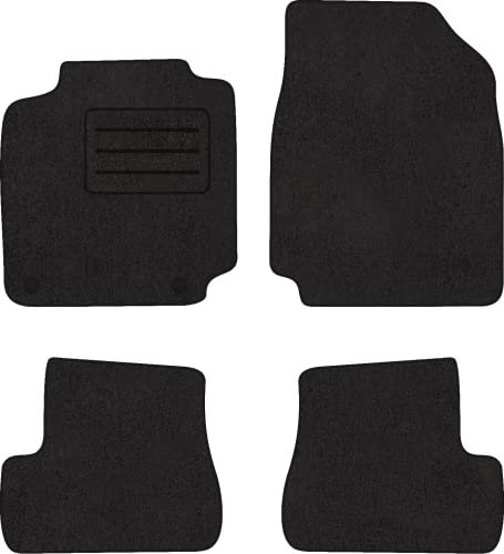 Fußmatten Velours Autoteppich passend für Nissan MICRA K12 Satz schwarz