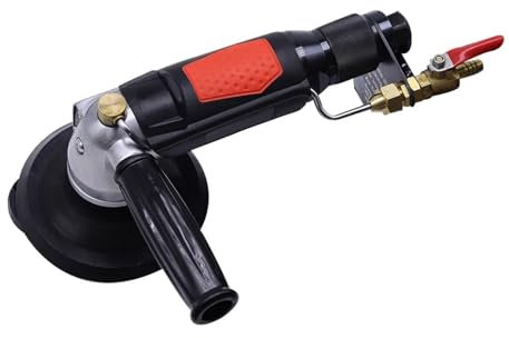 JHXHFJXZ Pulidora Profesional de lijadora húmeda de Aire de 5 , máquina pulidora neumática de fresado de Agua con inyección de Agua de 5 Pulgadas para pulir mármol, Granito y Piedra