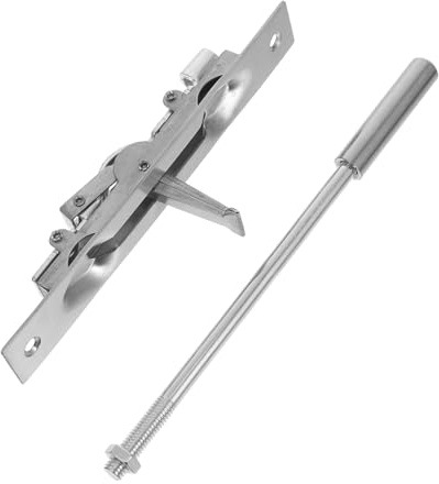 Ipetboom Hidden Stainless Steel Door Bolt Anti-Theft Slide Latch Lock for Fireproof Doors Windows Security Hardware Fit Garage and Home Use 8-inch
