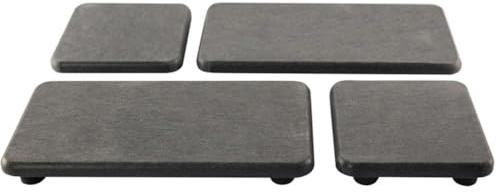 Tebbomp Plateau de Salle de Bain en Terre de Diatomées, Plateau de Savon de Cuisine Absorbant pour, Noir