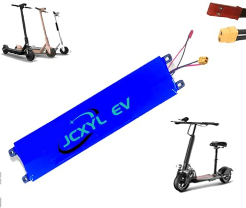 JCXYL EV Batería de Repuesto para Patinete eléctrico de 36 V, 6 Ah y 7,8 Ah, batería de Iones de Litio de 36 voltios para patinetas de 300 W, Motor de Patinete.,36v 7.8ah,JST XT60