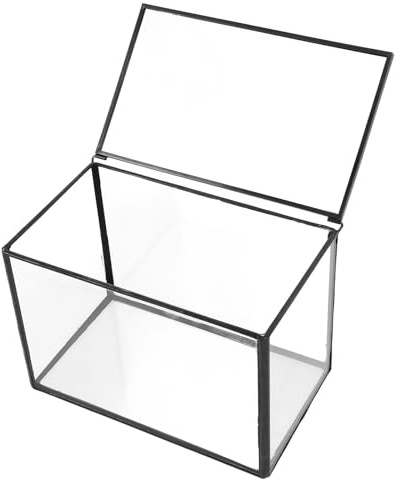 Kisangel Glas Terrarium Pflanzgefäß Transparent Kleines Selbstgemacht Mikrolandschafts Terrarienglas Glasbehälter für Zimmerdeko und Garten