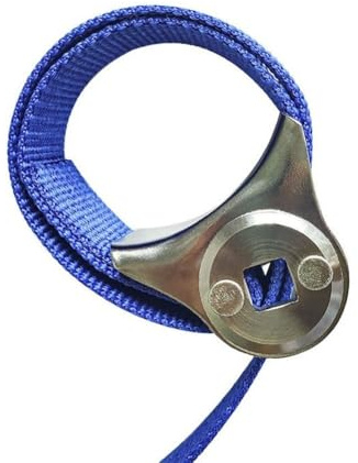 Auratrove Clé à filtre à huile, outil de sangle en toile robuste de 60 à 180 mm, extracteur réglable pour voitures, camions avec entraînement de 1/2 pouce