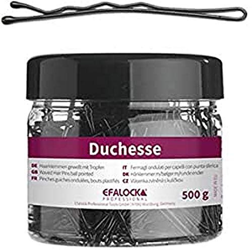 Efalock Professional Duchesse Haarklemme, 5 cm, 500 g, schwarz