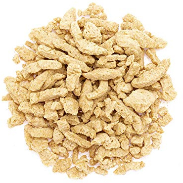 Yakeba | Soja texturizada ecológica | Lonchas | 1000g | Sin OGM | Calidad ecológica I Cultivo europeo | Perfecto sustituto de la carne | Proteína de soja | En salsas de nata, con fideos y mucho más