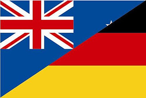 U24 Fahne Flagge Neuseeland-Deutschland Bootsflagge Premiumqualität 50 x 75 cm