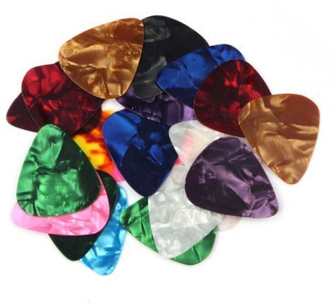 Musiclily 0,5mm Plektrum Picks Plektren Light Zufällige Farbe 20 Stück | für E-Gitarre Bass Akustikgitarre Ukulele