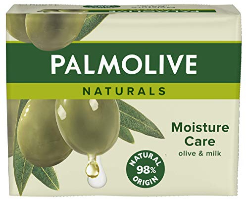 Palmolive Naturals Soin hydratant avec barre de savon à l'olive 90 g - Lot de 4