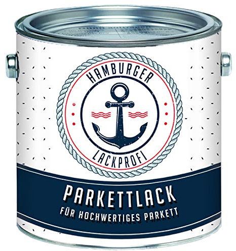 Parkettlack SEIDENMATT farblos Parkettsiegel Treppenlack Holzlack klar // Hamburger Lack-Profi (10 L)