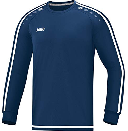 JAKO Kinder Trikot Striker 2.0 LA, marine/weiß, 128, 4319