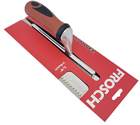 Frosch Stainless Steel V-Notch Tile Trowel (1/4)