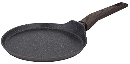 RESTO 93025 Pfanne für Pfannkuchen Spiegelei Induktion aus hochwertigem geschmiedetem Aluminium mit Marmor-Antihaftbeschichtung 4-lagig für alle Herdarten geeignet