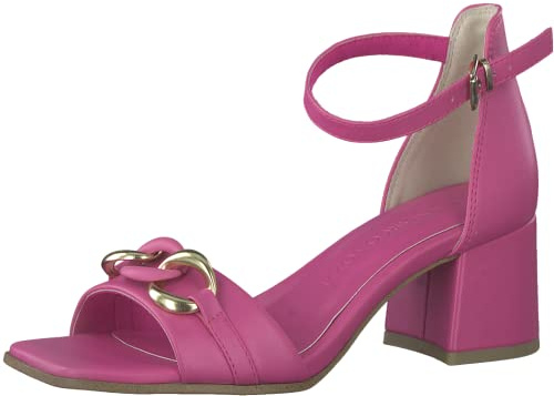 MARCO TOZZI Sandales à talons pour femme 2-2-28317-20, Rose/doré, 40 EU