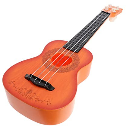 Toyvian 2stücke Mädchen Ukulele Spielzeug Klassische Ukulele Für Anfänger Perlmutt Kaffee Musikinstrument Für Mädchen Fördert Musikalische Fähigkeiten Und Kreativität