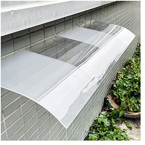 Auvent VoûTé De Porte Et FenêTres,Marquise De Porte D’EntréE Invisible，Terrasse Toit Abri,Auvent VoûTé Pour ExtéRieure,Garage,Balcon,Climatisation，Stables Et Solides ( Size : 50*350cm/19.6*137.7in )