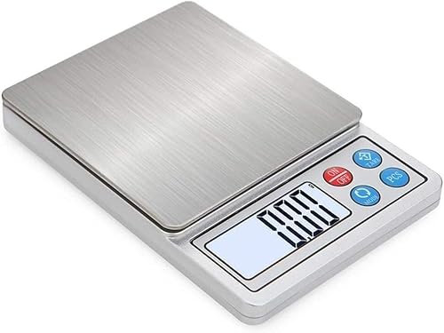 Electronic Scale Digital Kitchen Scale Portable Mini Precision Gram Multifunctional Home Cooking Food Baking (Color : White, Size : 2kg/0.1g)