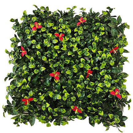 BagLEv Artificial Green Grass Square Plastic Lawn Plant Home Wall Decoration,Perfect For Home, Hotel, Living Room, Cafe, Etc (#4)