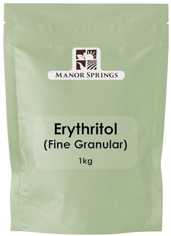 100% Erythritol 1kg Zero Calorie Plant-Based Sugar Alternative by Manor Springs