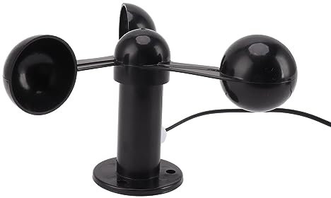Topyond Wind Speed Anemometer Sensor with 8M Waterproof Cable, Anti Interference, 3 Cups Design for Outdoor Use Accurate Wind Speed Monitoring for Mounting on Poles