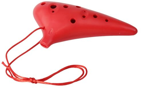 für Anfänger Okarina 12-Loch-Alt-C-Ton-Okarina Mit Ethnischem Dudelsack Professionelles Einsteigerinstrument (Color : Red)