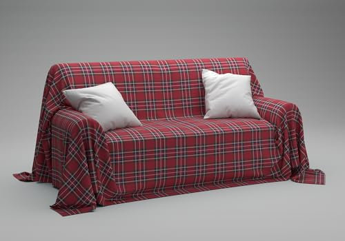 Dorian Home - Copriletto Singolo Estivo e Primaverile 180x270 Cotone 100% Puro Resistente Ideale come Telo Copridivano Arredo Copritutto, Copri Divano e Coperta Letto Singola, Foulard Leggero Multiuso
