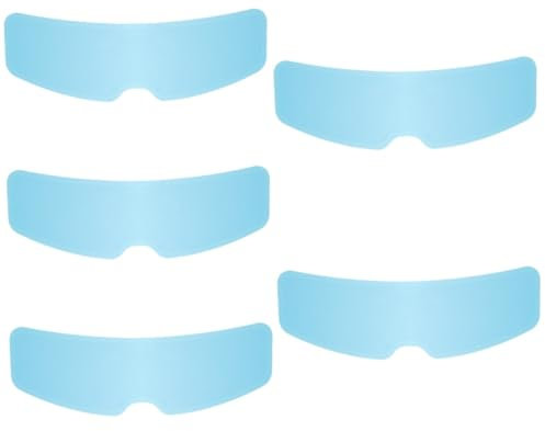 ULTECHNOVO 5pezzi Pellicola Protettiva Per Caschi Anti-nebbia Compatibile Con Caschi Elettrici Facile Da Applicare Protezione Visiva Condizioni Meteorologiche Avverse