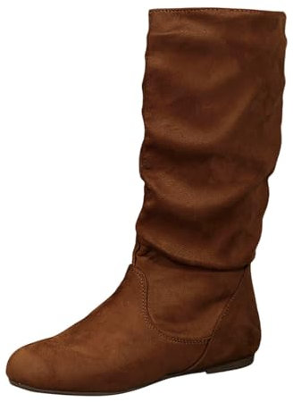 BGFIPAJG Regalo Natale Amica Speciale Stivaletti Donna Invernali Con Tacco 7 Cm Stivali Cross 46 Stivali Donna Plateau Marroni Tacco Stivaletto Donna Pelle Marrone Stivali Marroni Tacco A Spillo