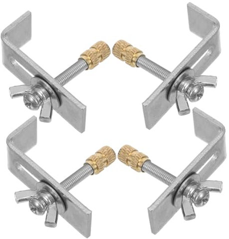 Hemobllo Set De Fixations Pour Évier Sous Plan Clips Robustes Cuivre Et Fer Support Pour Lavabo De Salle De Bain Accessoires De Montage Résistants Corrosion Kit Pratique Installation