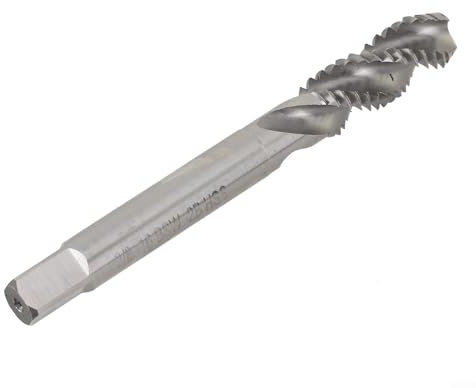 Taraud fileté en spirale non revêtu en acier rapide 3/8 16, compatible avec l'aluminium