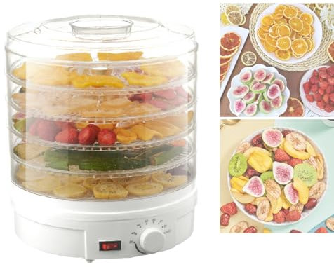Freeze Dryer Machine, 360° Airflow Food Dehydrator Machine Jerky Dehydrator with Temperature Control for Beef Fruits Meat
