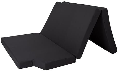Golden Group Auto Matratze 200cm x 140cm - Passend für Mercedes Marco Polo Horizon - Faltbare - Camping Matratze - Auto Camping Zubehör - Klappmatratze Velvet-Schwarz 10cm visco